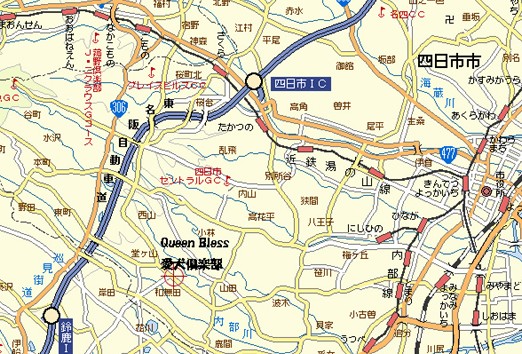 三重県四日市市　ペット美容室地図